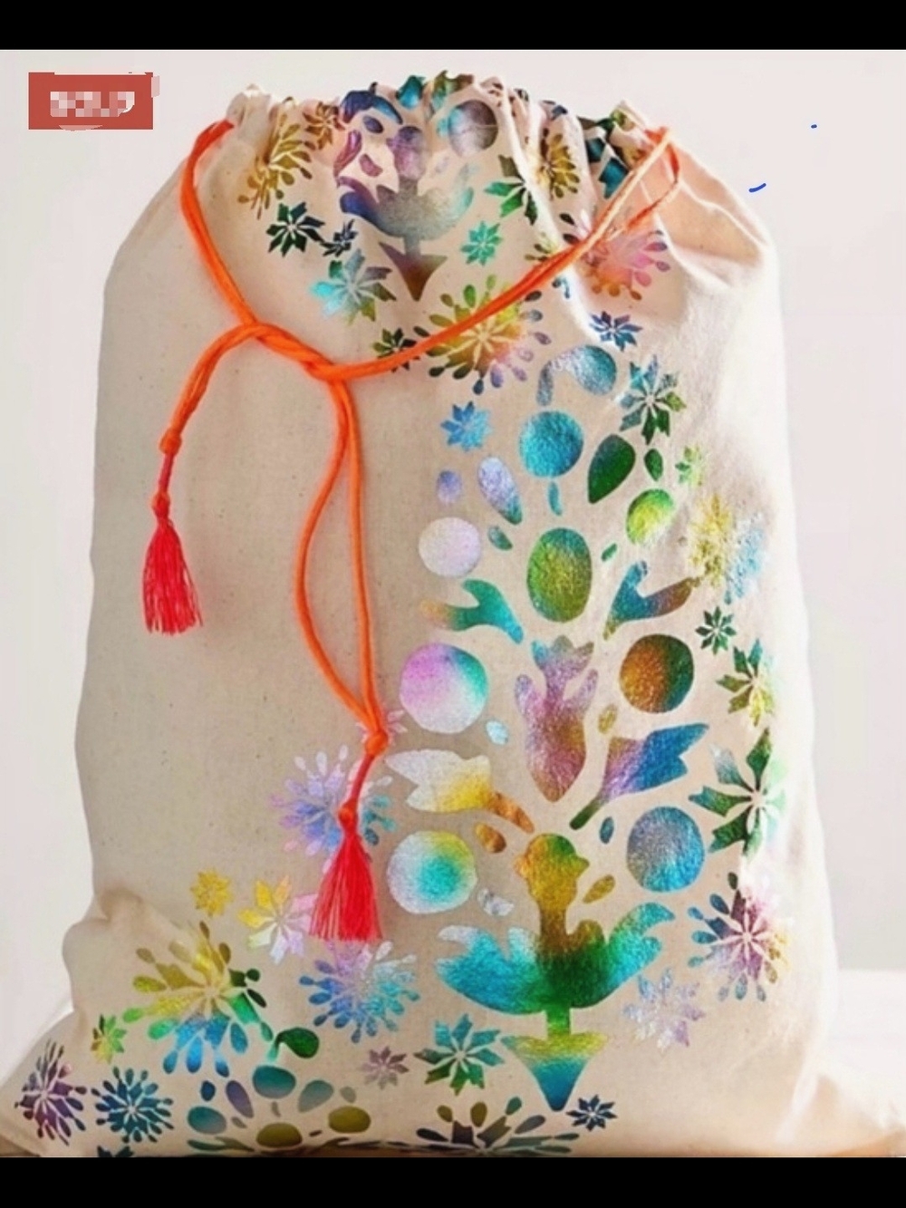 Free People Gift Bag with Tassel Cord